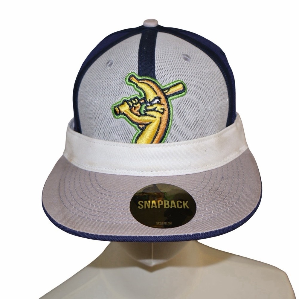Baseballism x Savannah Bananas Rally Cap in grey and navy blue - Picture 2 of 8